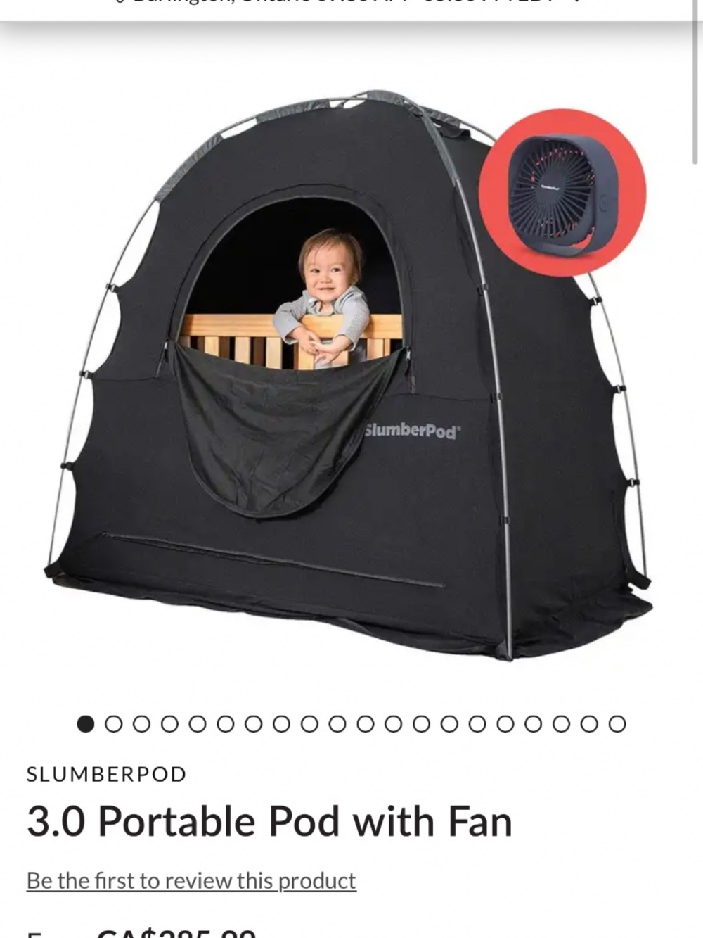 Slumber Pod with Fan - Like New